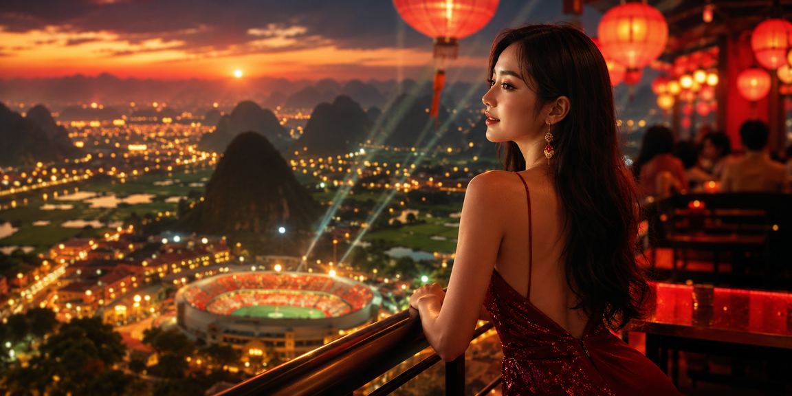 Không gian giải trí casino sôi động về đêm tại Hội An